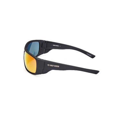 Harley-Davidson Mens Winborn Sunglasses - Matte Black/Smoke Mirror Lens