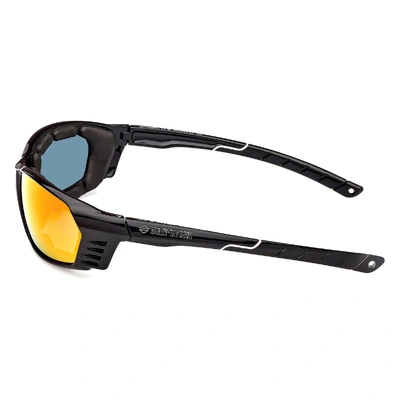 Harley-Davidson Mens Highway Sunglasses - Black/White/Orange Lens