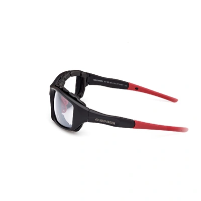 Harley-Davidson Mens Flames Sunglasses - Matte Black/Clear Light Adjusting Lens