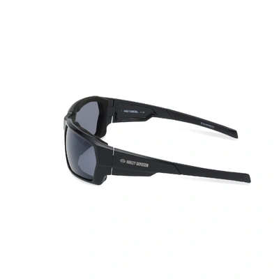 Harley-Davidson Mens Engineered Sunglasses - Shiny Black/Smoke Lens