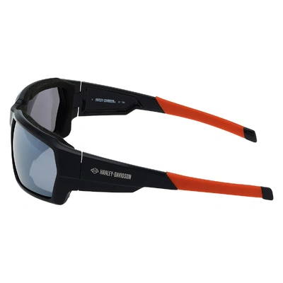 Harley-Davidson Mens Engineered Sunglasses - Black/Silver Mirror Lens