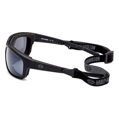 Harley-Davidson Mens Classic Eagle 2.0 Sunglasses - Shiny Black/Grey Lens