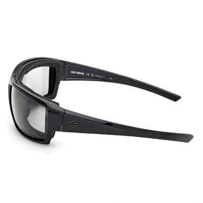 Harley-Davidson Mens Juneau 2.0 Sunglasses - Shiny Black/Light Adjusting Clear Lens
