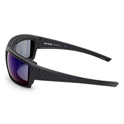 Harley-Davidson Mens Juneau 2.0 Sunglasses - Matte Black/Blue Mirror Lens
