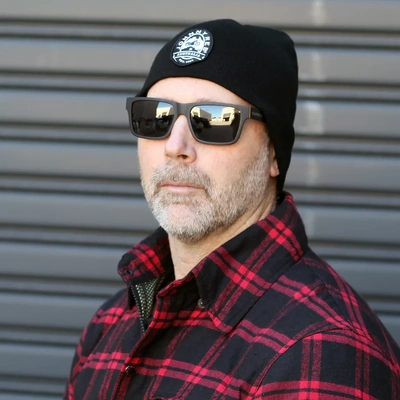 Johnny Reb Logo Beanie - Black - OS