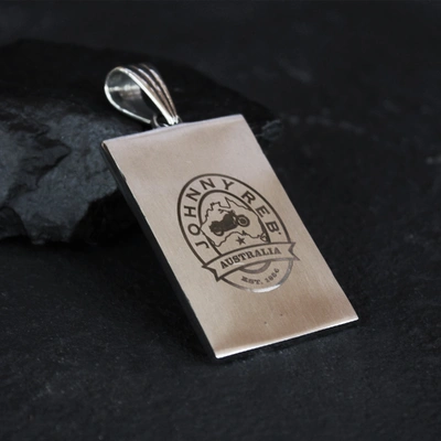 Johnny Reb Aussie Skull Pendant - Stainless Steel