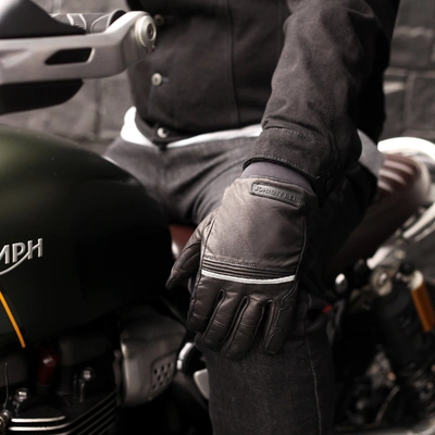 Johnny Reb Derwent Leather Reflective Waterproof Gloves - Black