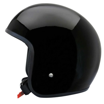 Johnny Reb Burke Open Face Helmet - Black