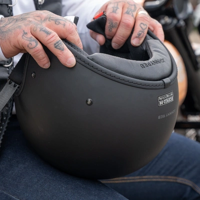 Johnny Reb OHara Open Face Helmet - Matte Black