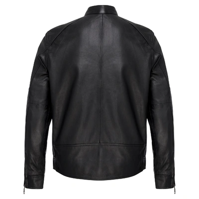 Johnny Reb Mens Buckets Way Leather Jacket - Black