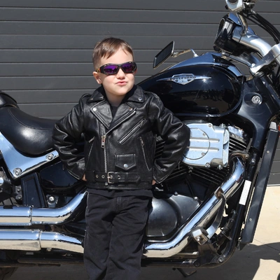 Johnny Reb Kids Kings Canyon Leather Jacket - Black