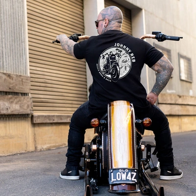 Johnny Reb Aussie Born &amp; Bred T-Shirt - Black