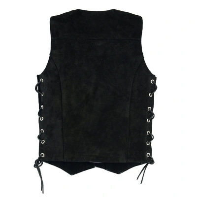 Johnny Reb Kids Longreach Suede Vest - Black