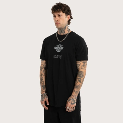 Harley-Davidson x KSCY Carve Dual Curved Tee - Jet Black