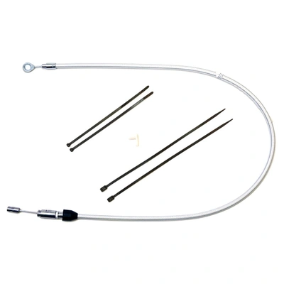 Magnum 34'' Quick Connect Upper Clutch Cable Fits Softail 2018-2024 - 34'' - Sterling Chromite