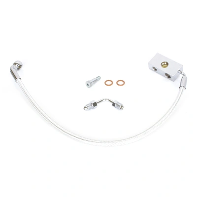 Magnum Stock Length Lower Front Brake Line Fits Softail 2018up - Sterling Chromite