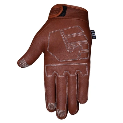 Fist Road Warrior Leather Motorcycle Gloves - Tan