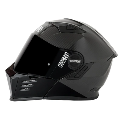 Simpson Bandit Modular Carbon Helmet - Carbon