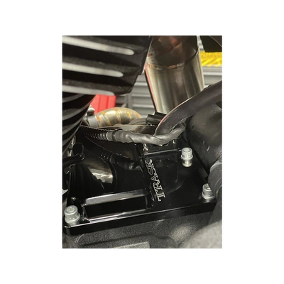 CheckM8 Vented Transmission Top Cover - Black. Fits Milwaukee-Eight 2017up
