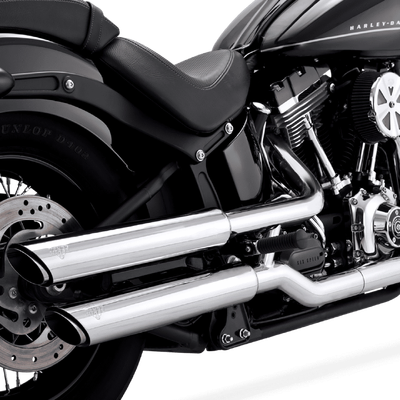 Vance &amp; Hines Twin Slash 3In Slip-On Softail 11-13 Blackline