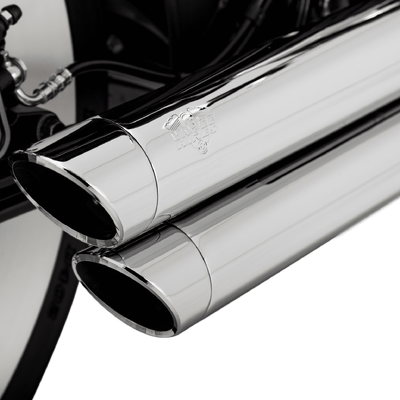 Vance &amp; Hines Bigshot Staggered Chrome Dyna 06-17 (Excl Switchback)