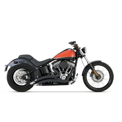 Vance &amp; Hines Big Radius 2-2 Black Softail 86-17 (Exc Fxsb/Fxse)