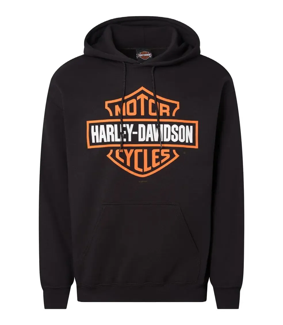 HARLEY DAVIDSON パーカー フーディ ロゴ ブラック XL Harley Davidson パーカー Spirit of Freedomジップアップ