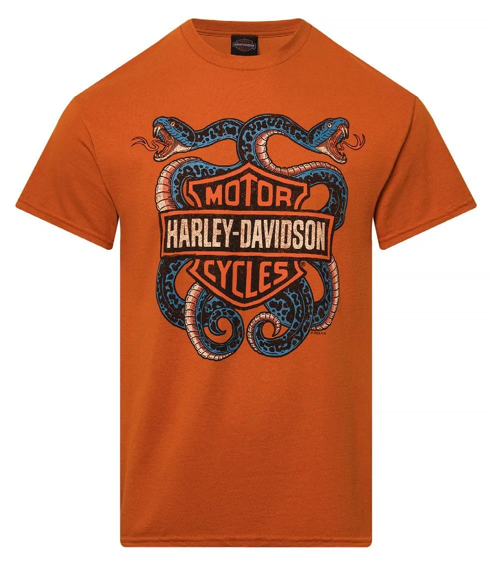 Harley-Davidson Mens Twisted Dealer Tee - Texas Orange