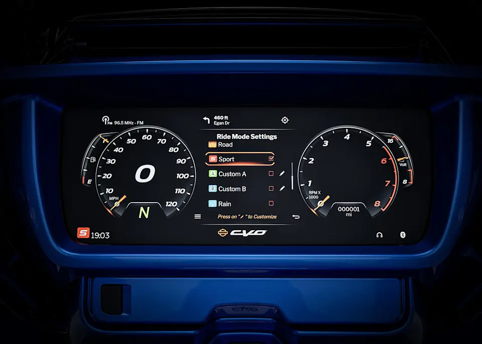 2026 CVO Street Glide Limited Riding Modes