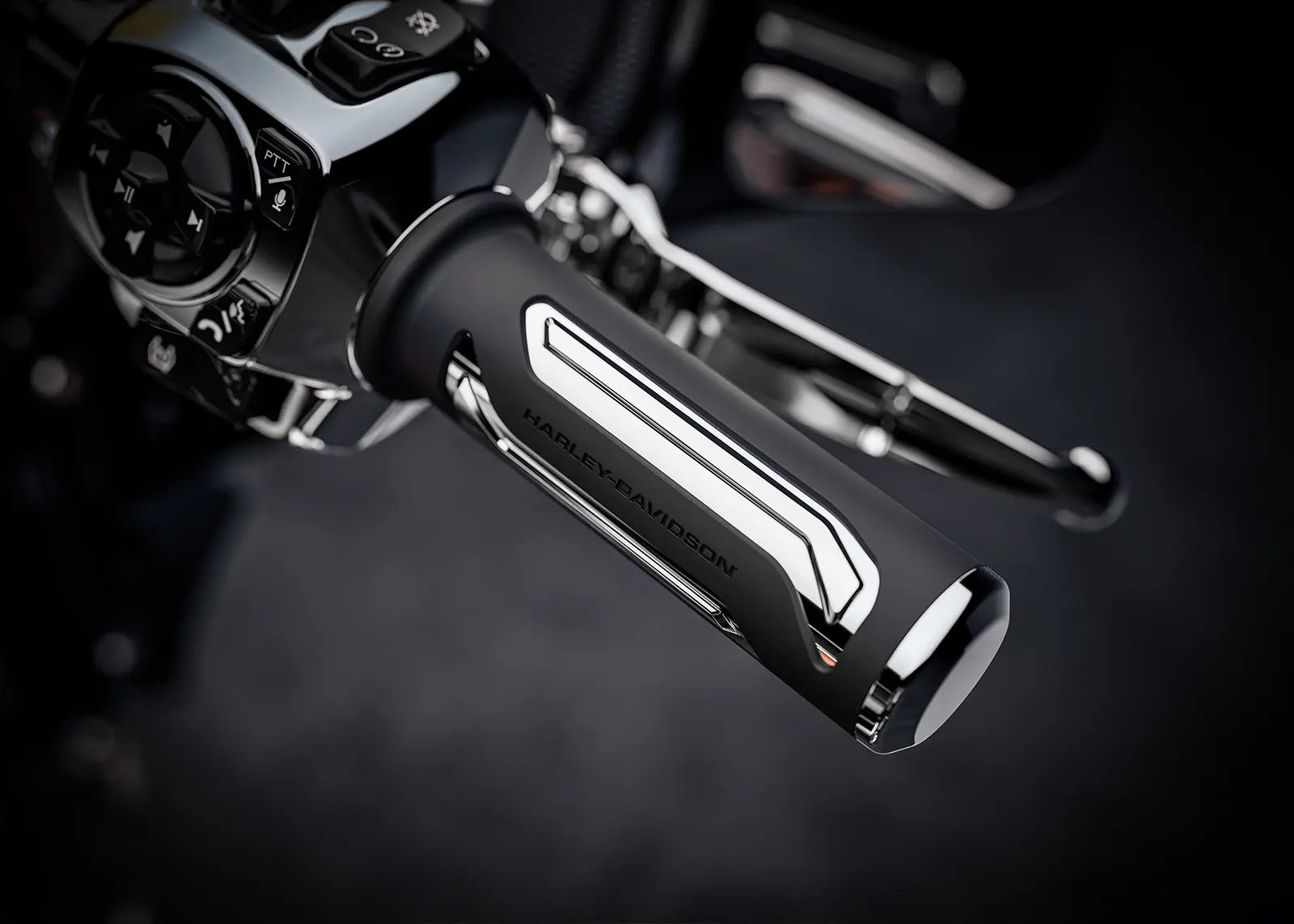 2026 CVO Street Glide Heated Grips Closeup