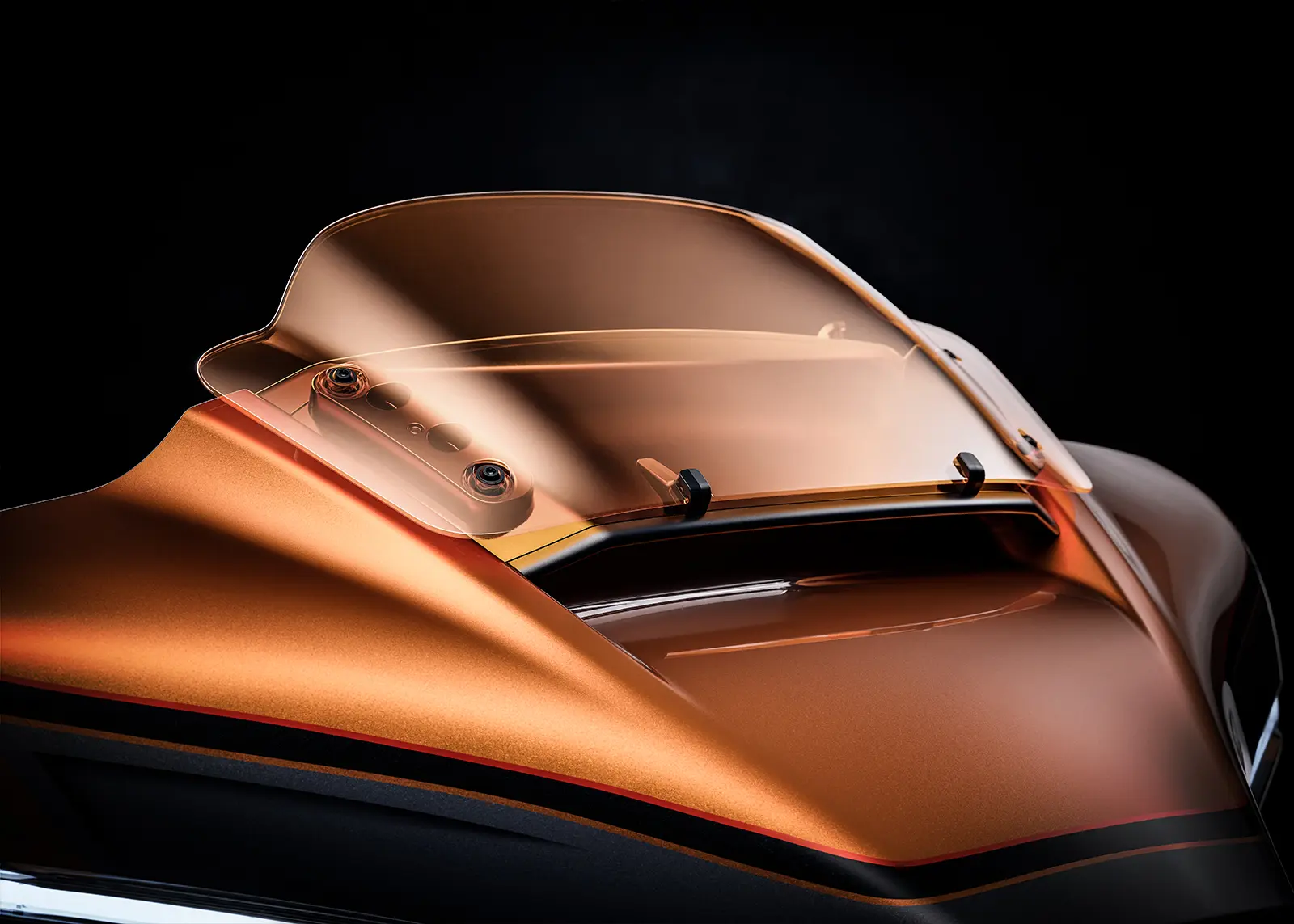 2026 CVO Street Glide Tinted Windshield Beauty Shot