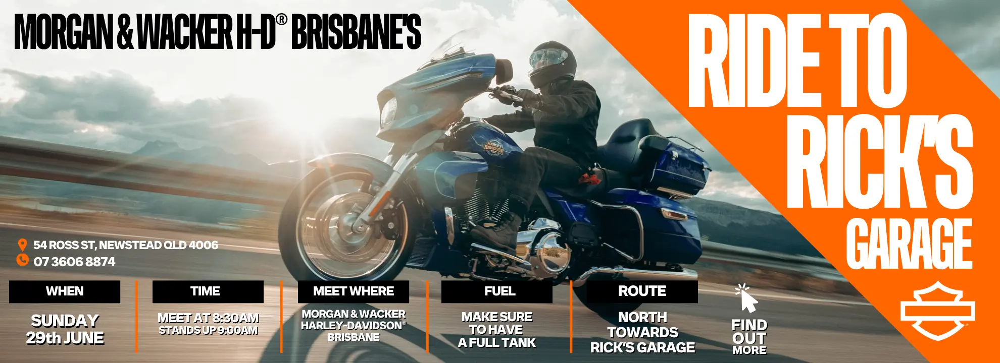 Brisbane Shop Ride To Rick's Garage 29 June