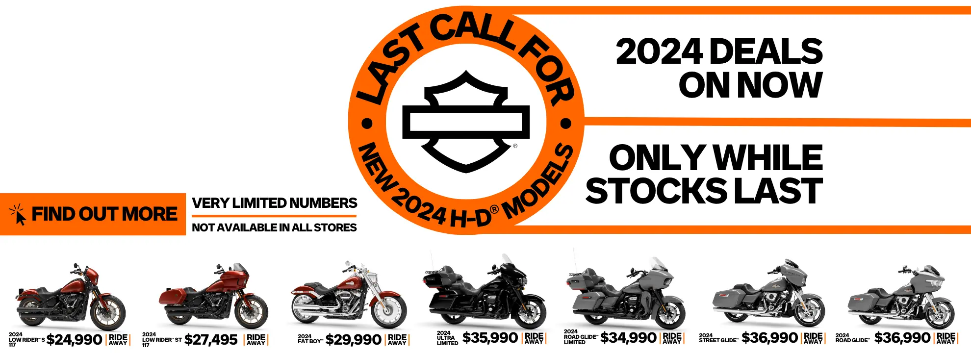 Last Call Deals For New 2024 H-D Models