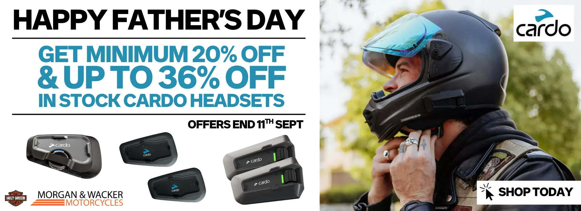 Cardo Fathers Day Sale. Ends 11 Sept