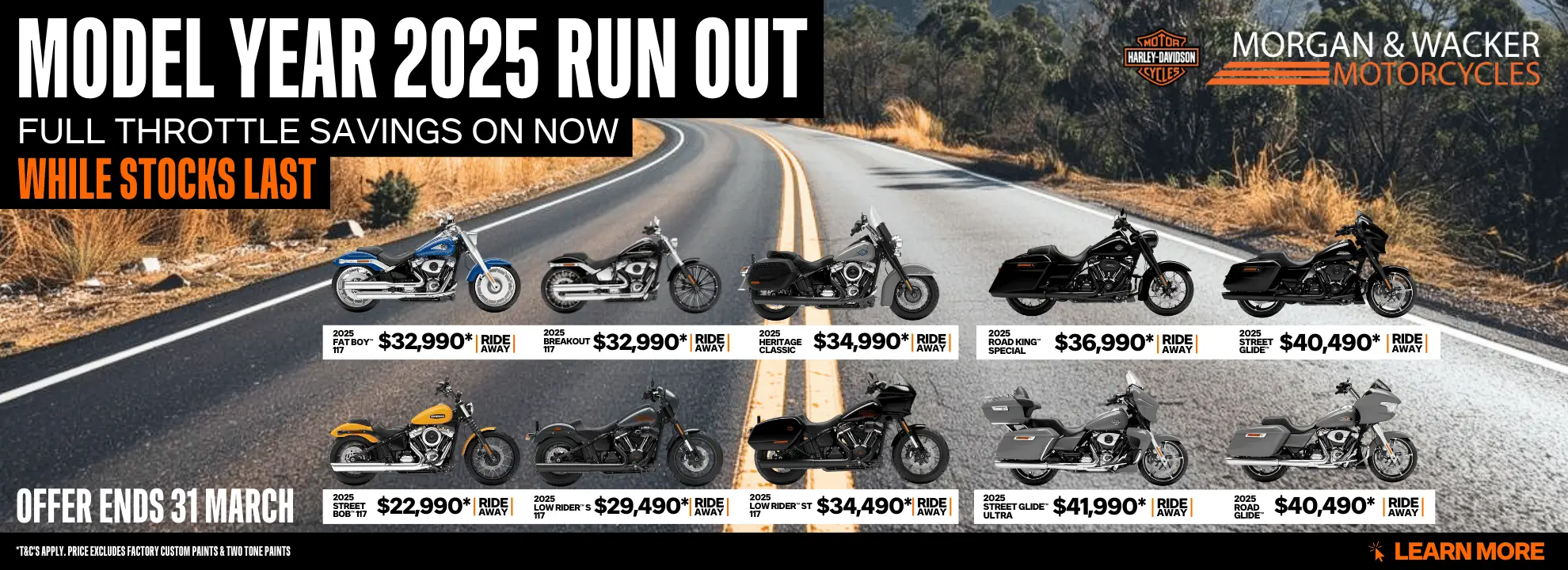 2025 Model Year Runout Savings