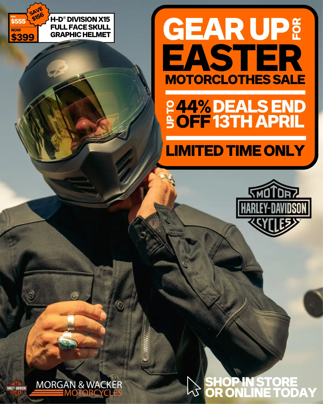 Gear Up For Easter Motorclothes Sale