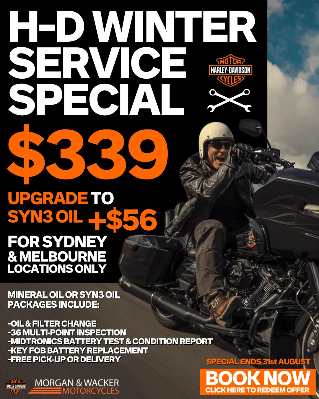 Winter Service Special: Sydney & Melbourne 