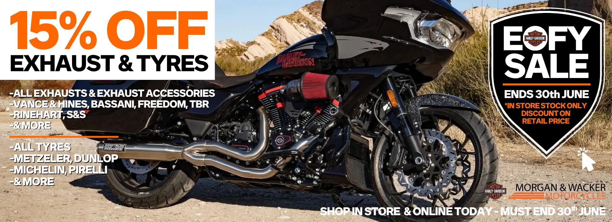 2026 EOFY 15% Off Exhausts & Tyres