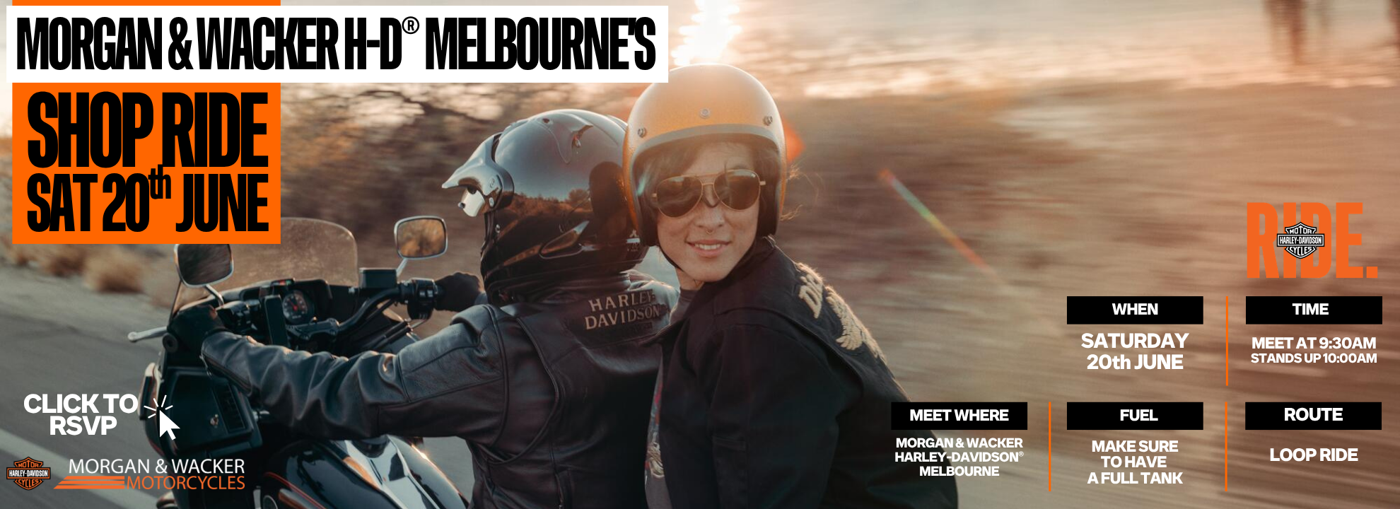 Morgan & Wacker H-D Melbourne Shop Ride