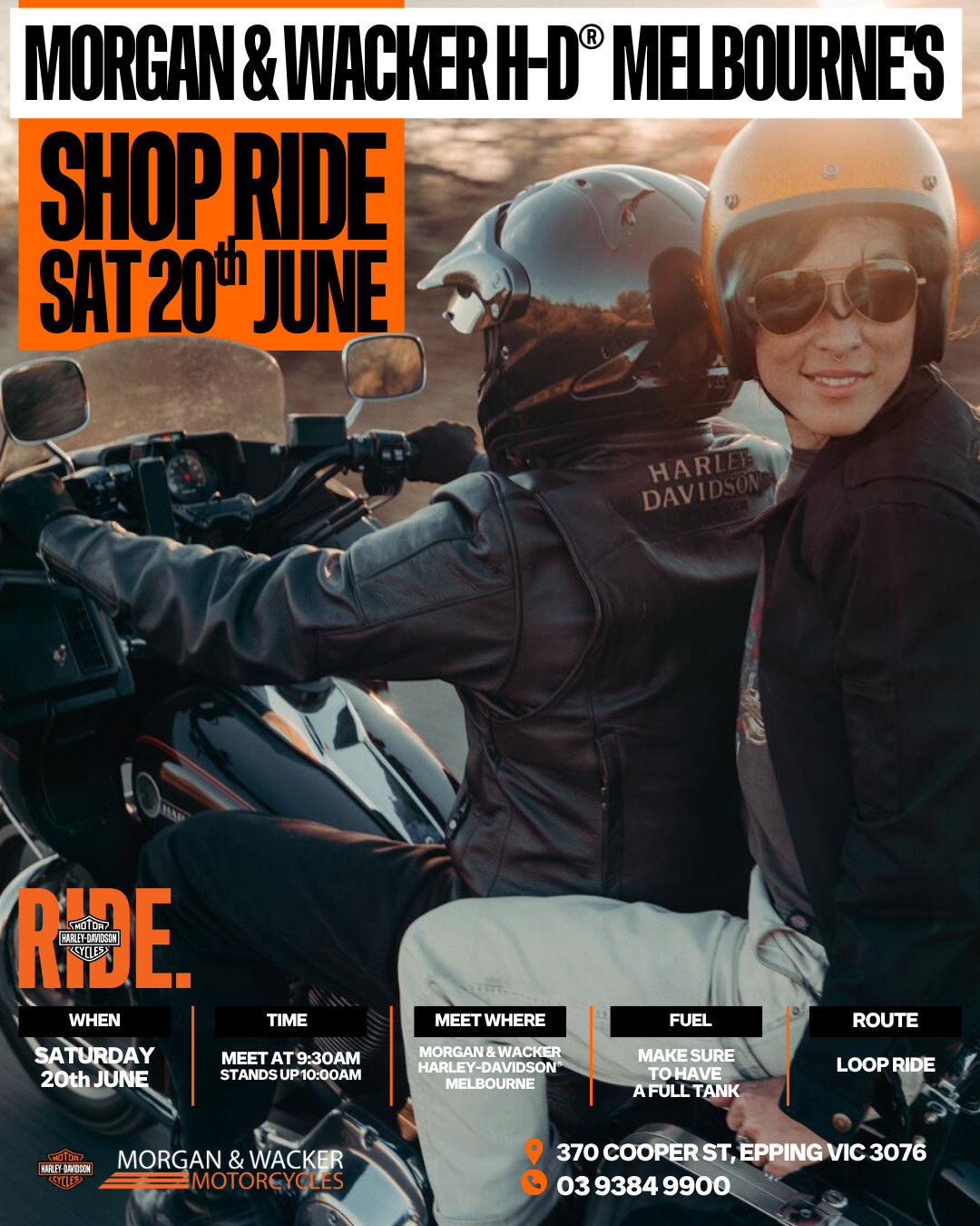 Morgan & Wacker H-D Melbourne Shop Ride