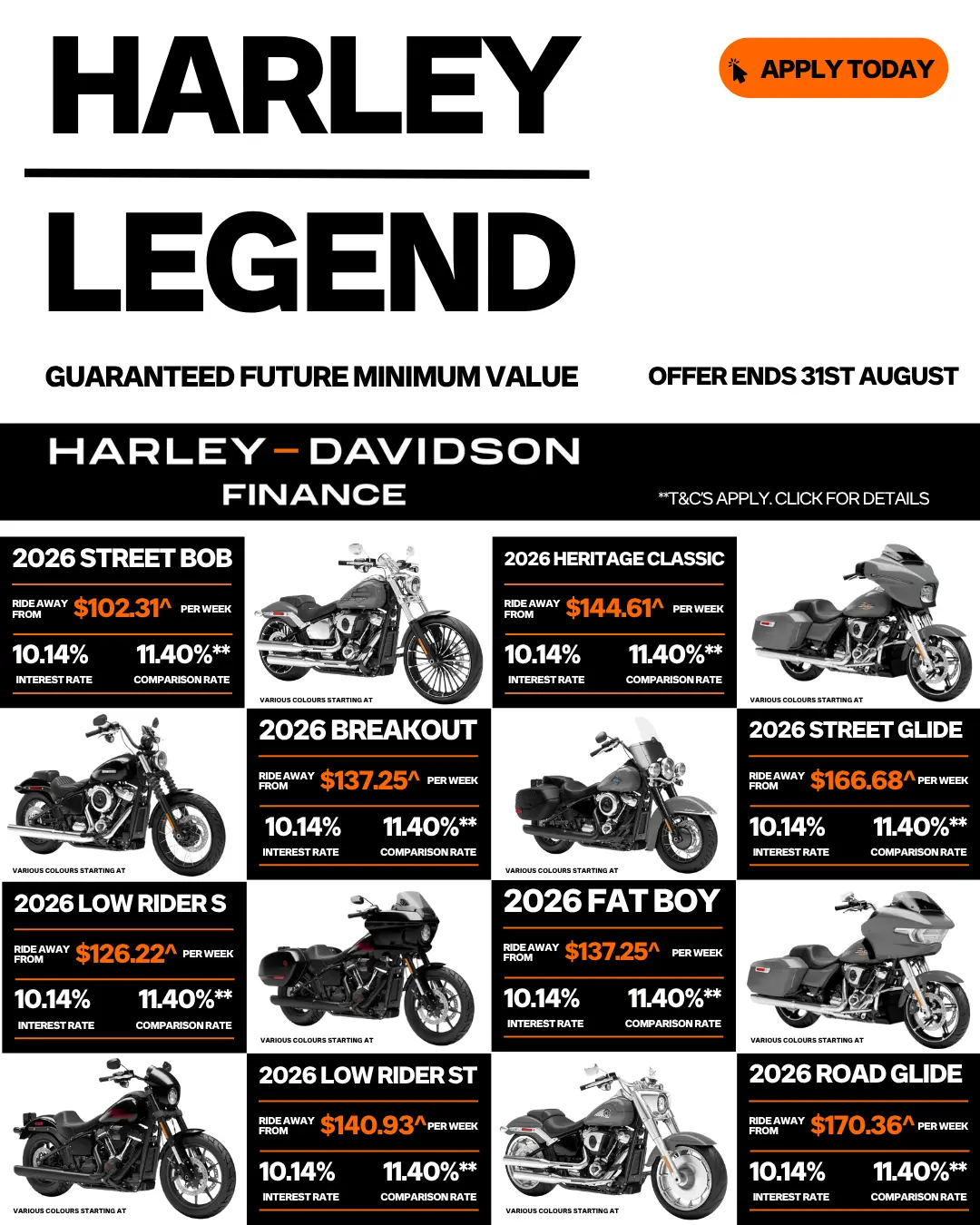 HARLEY LEGEND - Guaranteed Future Minimum Value 