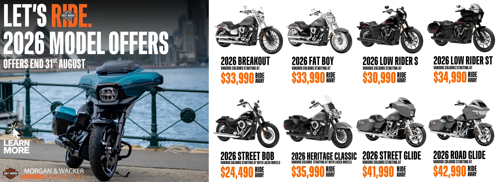 Let’s RIDE. 2026 Model Year Offers