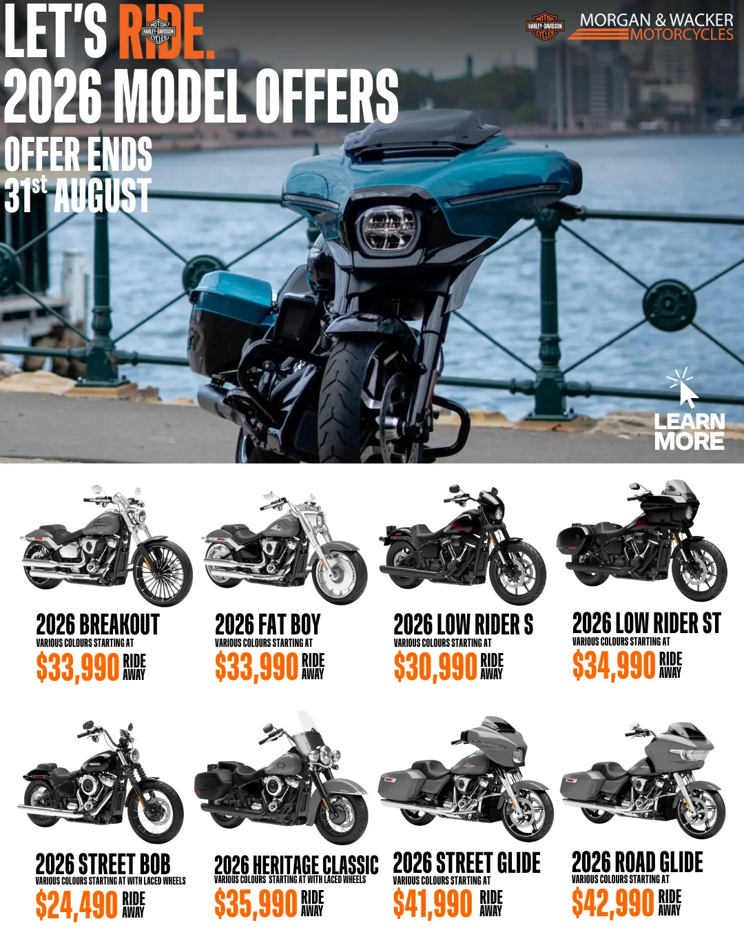Let’s RIDE. 2026 Model Year Offers