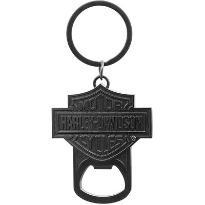 Harley-Davidson Bar and Shield Key Chain Bottle Opener - Black