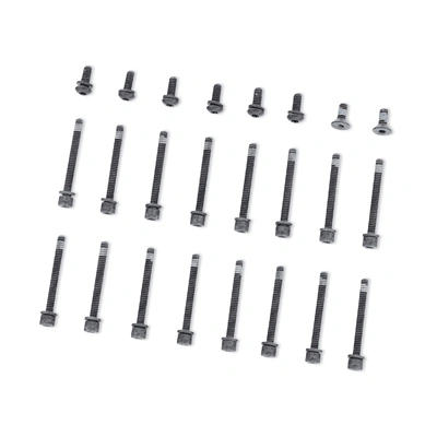 Harley-Davidson Derby and Primary Cover Hardware Kit - Gloss Black