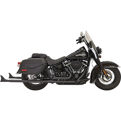 Bassani Fishtail True Dual Exhaust System - Fishtail Exhaust with Baffle - 39&quot;