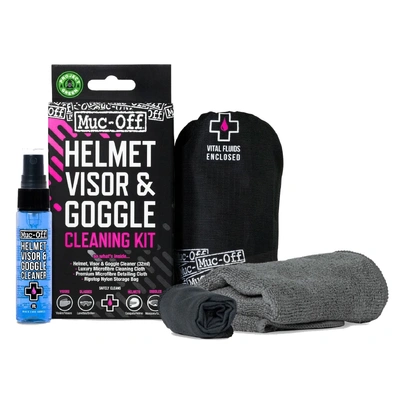 Muc-Off Motorcycle Visor, Lens &amp; Goggle Cleaning Kit