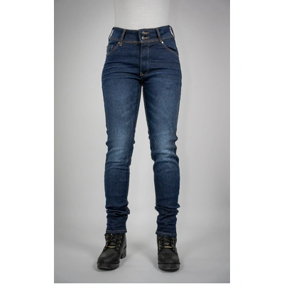 Bull-It Womens Harrier Slim/Short Motorcycle Jeans - Blue