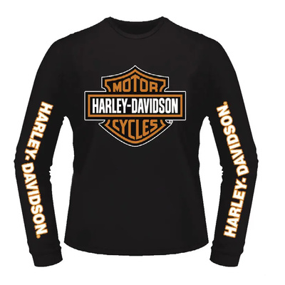 Harley-Davidson Bar &amp; Shield Long Sleeve Tee - Black
