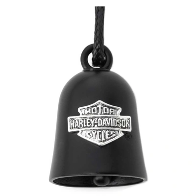 Harley-Davidson Engraved Classic Bar &amp; Shield Logo Ride Bell With Tie - Black